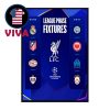 PSG Paris Saint Germain UEFA Champions League Draw 2025 2026 League Phase Fixtures Schedule Home Decor Poster Canvas