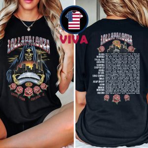Lollapalooza Grant Park 2025 Chicago IL From July 31st To August 3rd Two Sided T-Shirt
