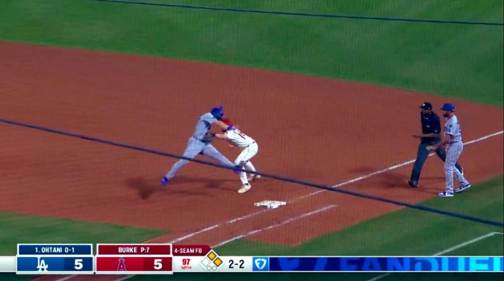Los Angeles Angels turn triple play when Shohei Ohtani lines out