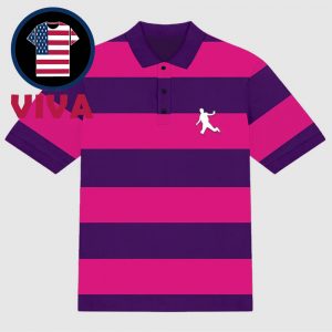 Metro Boomin A Futuristic Summa Era Purple Striped Polo Shirt