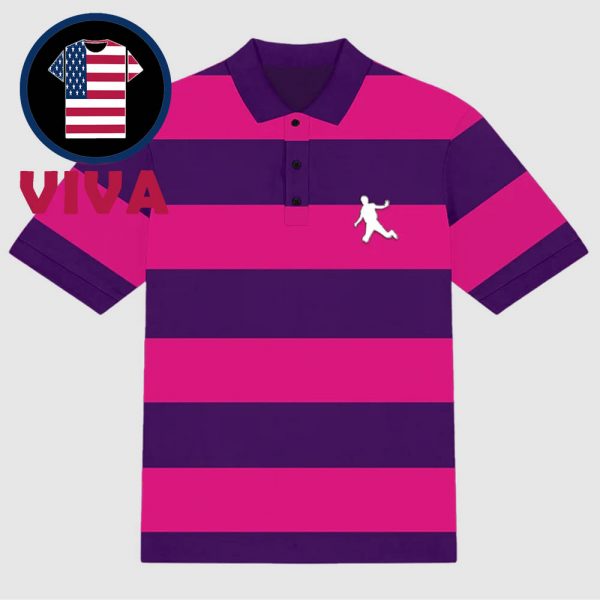 Metro Boomin A Futuristic Summa Era Purple Striped Polo Shirt
