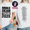 Mike Dean 2025 MWA Tour Dates Two Sided Unisex T-Shirt