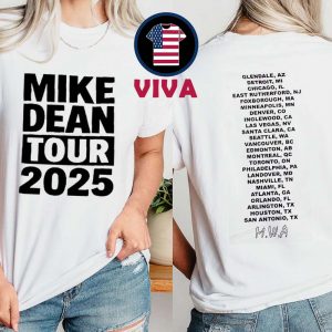Mike Dean 2025 MWA Tour Dates Two Sided T-Shirt