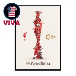 Mohamed Salah 2025 Mens PFA Players Player Of The Year Home Decor Poster Canvas