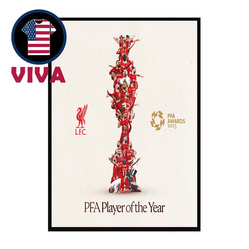 Mohamed Salah 2025 Mens PFA Players Player Of The Year Home Decor Poster Canvas Mohamed Salah 2025 Mens PFA Players Player Of The Year Home Decor Poster Canvas
