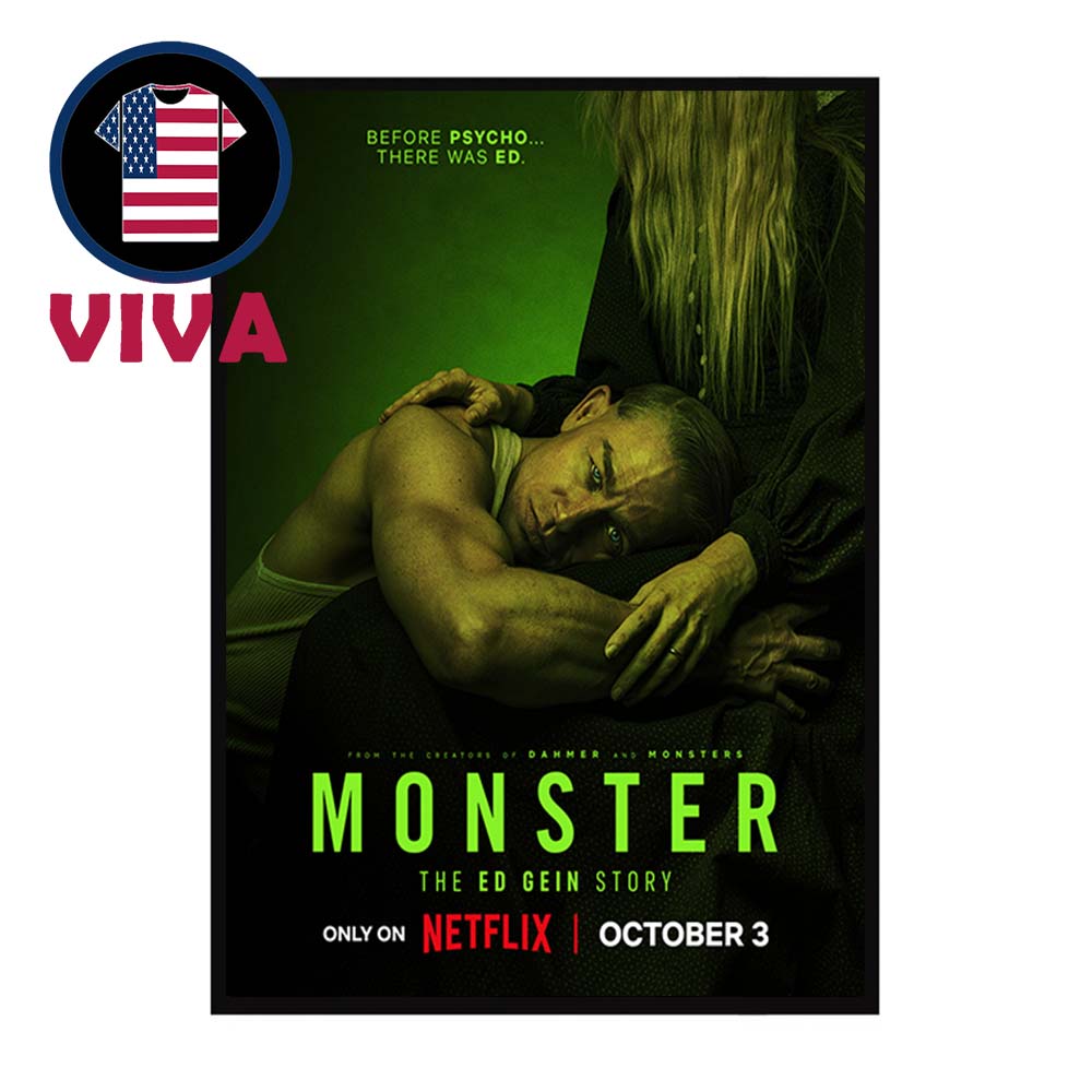 Monster The Ed Gein Story Movie 2025 Before Psycho There Was ED Home Decor Poster Canvas Monster The Ed Gein Story Movie 2025 Before Psycho There Was ED Home Decor Poster Canvas