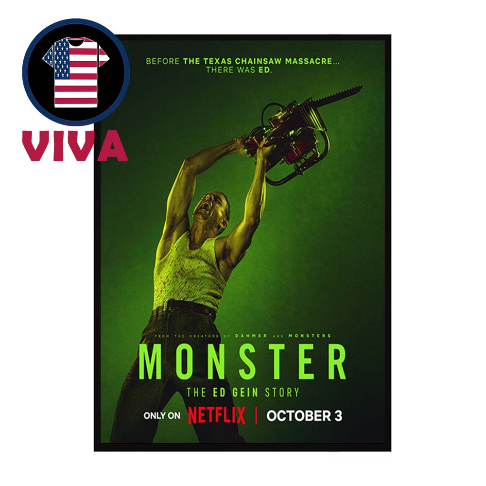 Monster The Ed Gein Story Movie 2025 Before The Texas Chainsaw Massage Home Decor Poster Canvas Monster The Ed Gein Story Movie 2025 Before The Texas Chainsaw Massage Home Decor Poster Canvas