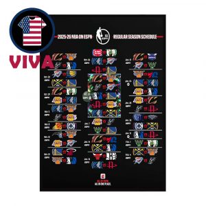 NBA 2025 2026 Regular Season Schedule Home Decor Poster Canvas