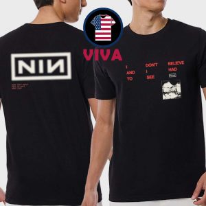 NIN Nine Inch Nails CBH Lyric Two Sided T-Shirt