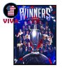Paris Saint Germain All 5 Trophies 2025 Champions Winners Home Decor Poster Canvas