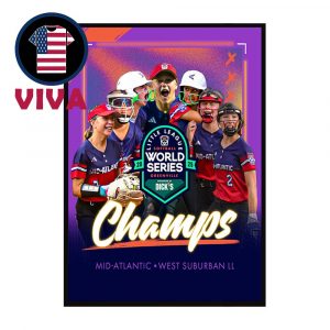 Pennsylvania 2025 Little League Softball Champions Home Decor Poster Canvas
