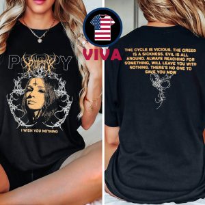 Poppy Cursed Poppy I Wish You Nothing Two Sided T-Shirt