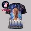 Shohei Ohtani 1000th Career Hit Los Angeles Dodgers MLB 2025 All Over Print T-Shirt