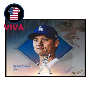 Shohei Ohtani 1000th Career Hit Los Angeles Dodgers MLB 2025 Home Decor Poster Canvas