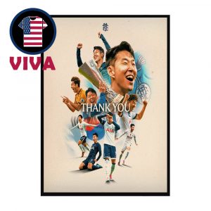 Son Heung Min Leave Totenham Hotspur Thank You For Memories Home Decor Poster Canvas
