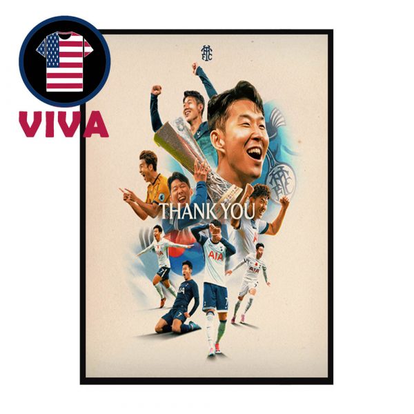 Son Heung Min Leave Totenham Hotspur Thank You For Memories Home Decor Poster Canvas