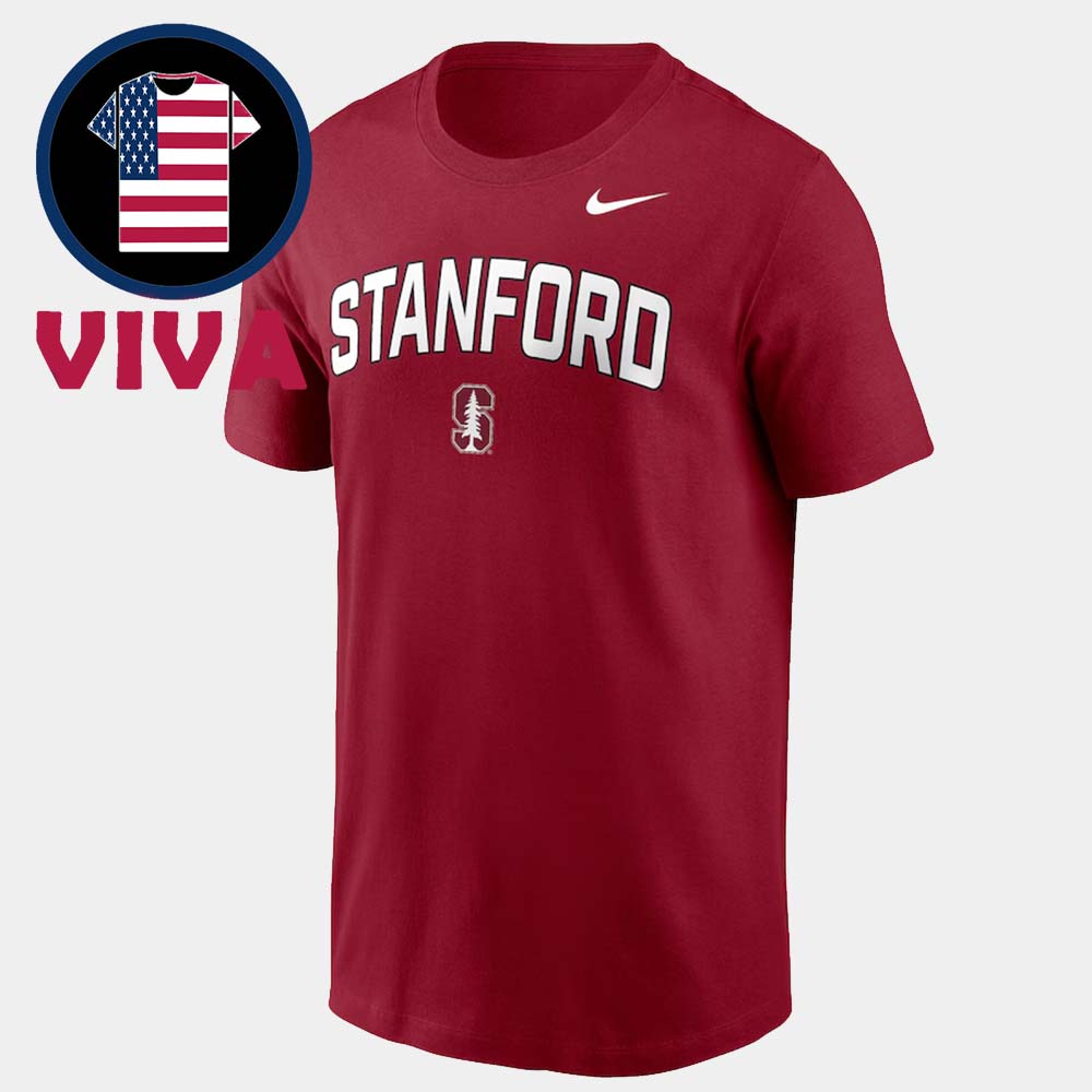 Stanford Cardinal University Primetime Arch Stack Logo Unisex T-Shirt Stanford Cardinal University Primetime Arch Stack Logo Unisex T-Shirt