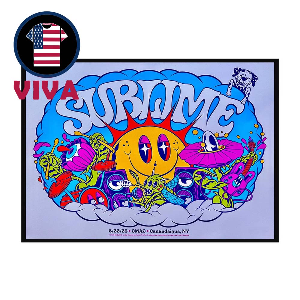 Sublime Canandaigua NY 2025 CMAC On August 22nd Home Decor Poster Canvas Sublime Canandaigua NY 2025 CMAC On August 22nd Home Decor Poster Canvas