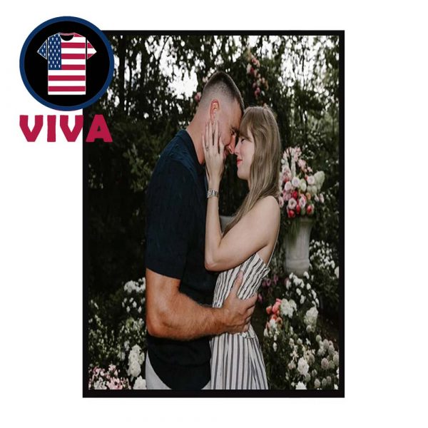 Taylor Swift Engaged Travis Kelce 2025  Home Decor Poster Canvas