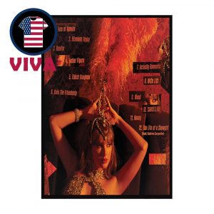 Taylor Swift The Life Of A Showgirl Album Cover Tracklist Home Decor Poster Canvas