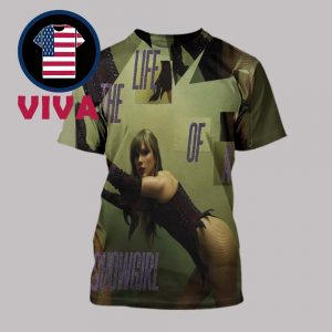 Taylor Swift The Life Of A Showgirl The Shiny Bug Edition Vinyl Album Cover All Over Print T-Shirt