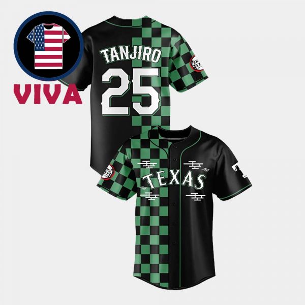 Texas Rangers Demon Slayer Kimetsu No Yaiba Infinity Castle Theme Night Globe Life Field September 9 Baseball Jersey