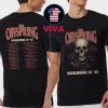 The Offspring 2025 Tour Dates Sitting Skeleton Two Sided Hoodie