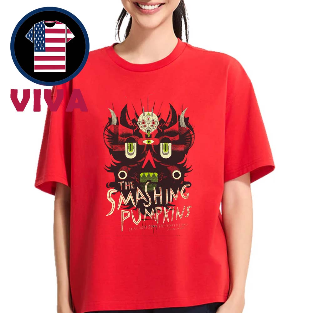 The Smashing Pumpkins Helsinki 2025 Finland On August 24th Unisex T-Shirt The Smashing Pumpkins Helsinki 2025 Finland On August 24th Unisex T-Shirt