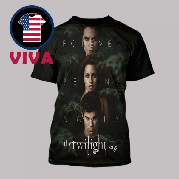 The Twilight Saga 2025 Forever Begins Again All Over Print T-Shirt