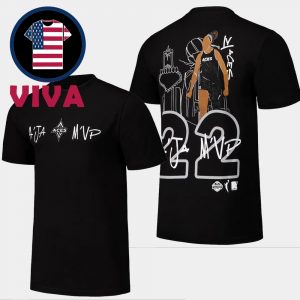 A’ja Wilson 4X MVP Las Vegas Aces WNBA 2025 Round 21 Two Sided T-Shirt