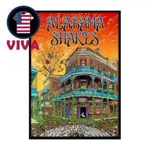Alabama Shakes Saenger Theatre 2025 New Orleans Louisiana September 23rd Home Decor Poster Canvas