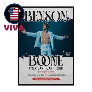Benson Boone New York 2025 Madison Square Garden On September 5th Home Decor Poster Canvas