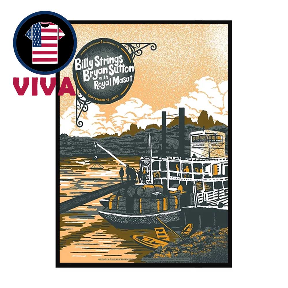 Billy Strings Ryman Auditorium 2025 Nashville Tennessee September 15th Home Decor Poster Canvas Billy Strings Ryman Auditorium 2025 Nashville Tennessee September 15th Home Decor Poster Canvas