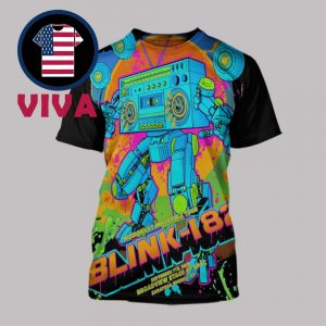 Blink-182 Saratogo Springs NY 2025 On September 7th All Over Print T-Shirt