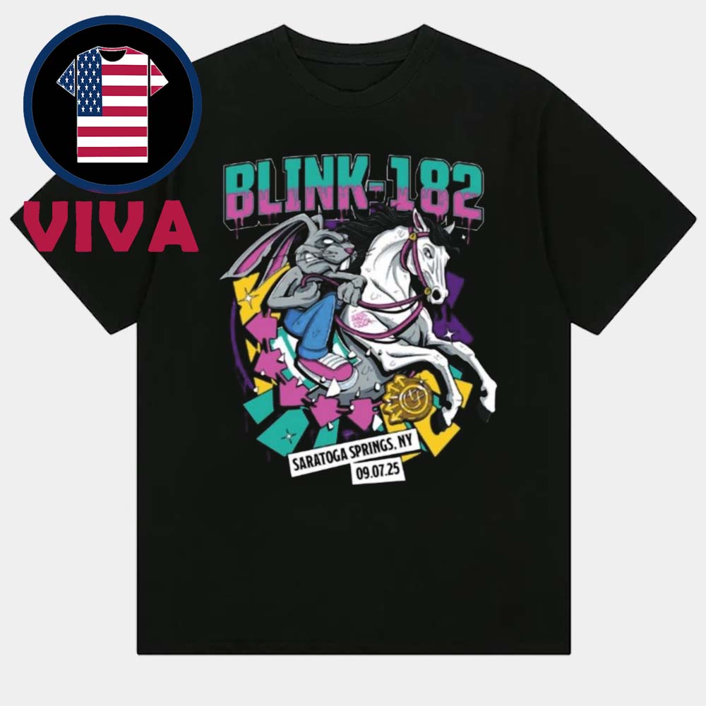 Blink-182 Saratogo Springs NY 2025 On September 7th Unisex T-Shirt Blink-182 Saratogo Springs NY 2025 On September 7th Unisex T-Shirt
