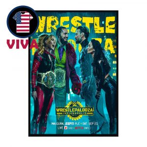 CM Punk AJ Lee Rollins And Becky Lynch WWE Wrestlepalooza 2025 Home Decor Poster Canvas