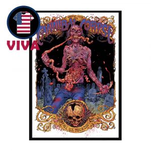 Cannibal Corpse Fall US Tour 2025 Home Decor Poster Canvas