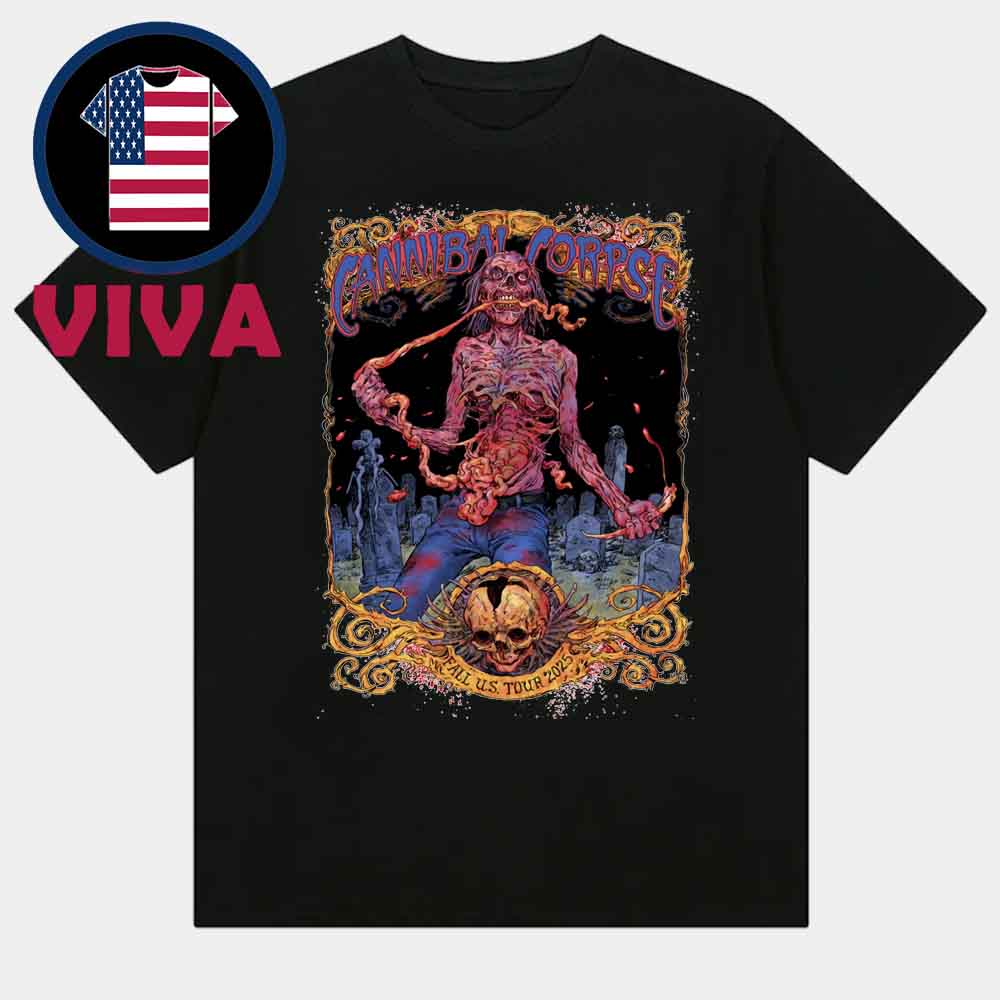 Cannibal Corpse Fall US Tour 2025 Nashville Unisex T-Shirt Cannibal Corpse Fall US Tour 2025 Nashville Unisex T-Shirt