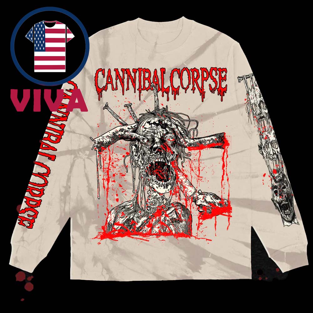 Cannibal Corpse Stabbing Undead All Over Print Long Sleeve Cannibal Corpse Stabbing Undead All Over Print Long Sleeve
