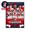 Cleveland Guardians American League AL Central Champions 2025 MLB Home Decor Poster Canvas