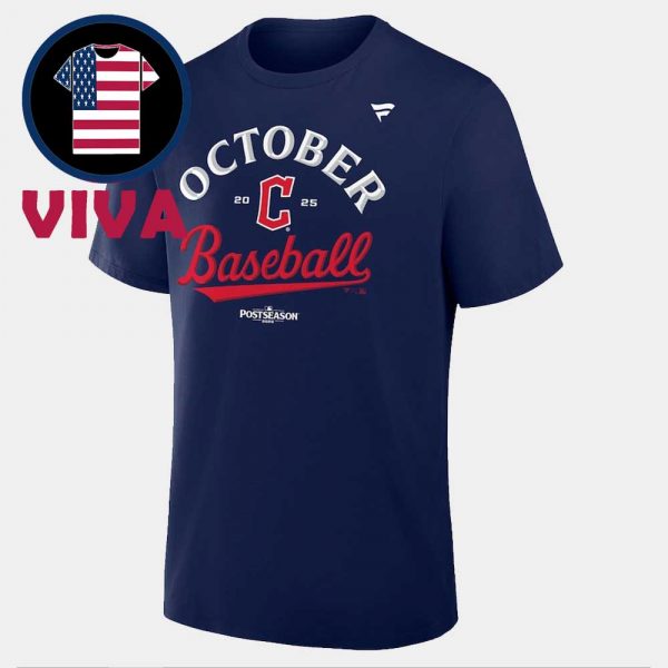 Cleveland Guardians October Baseball 2025 MLB Postseason Unisex T-Shirt Hoodie