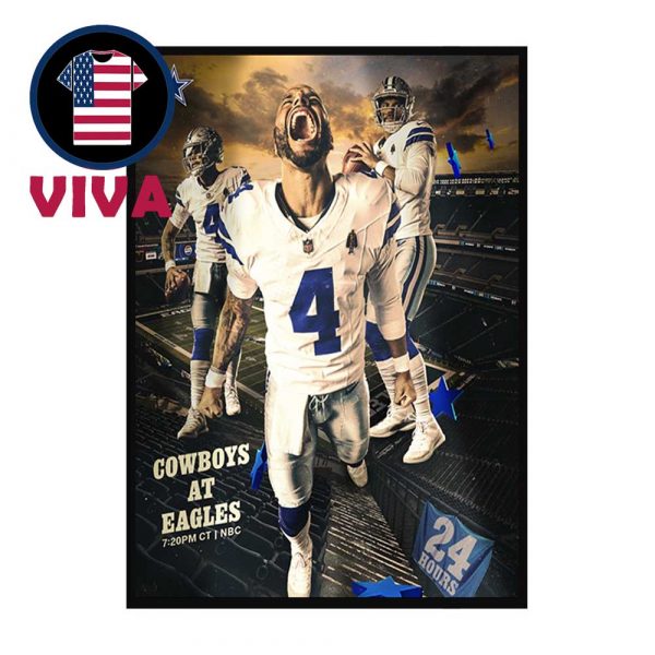 Dallas Cowboys vs Philadelphia Eagles NFL 2025 At Eeagles Home Decor Poster Canvas