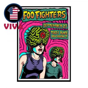 Foo Fighters New Heaven CT 2025 Toads Place September 23rd Home Decor Poster Canvas