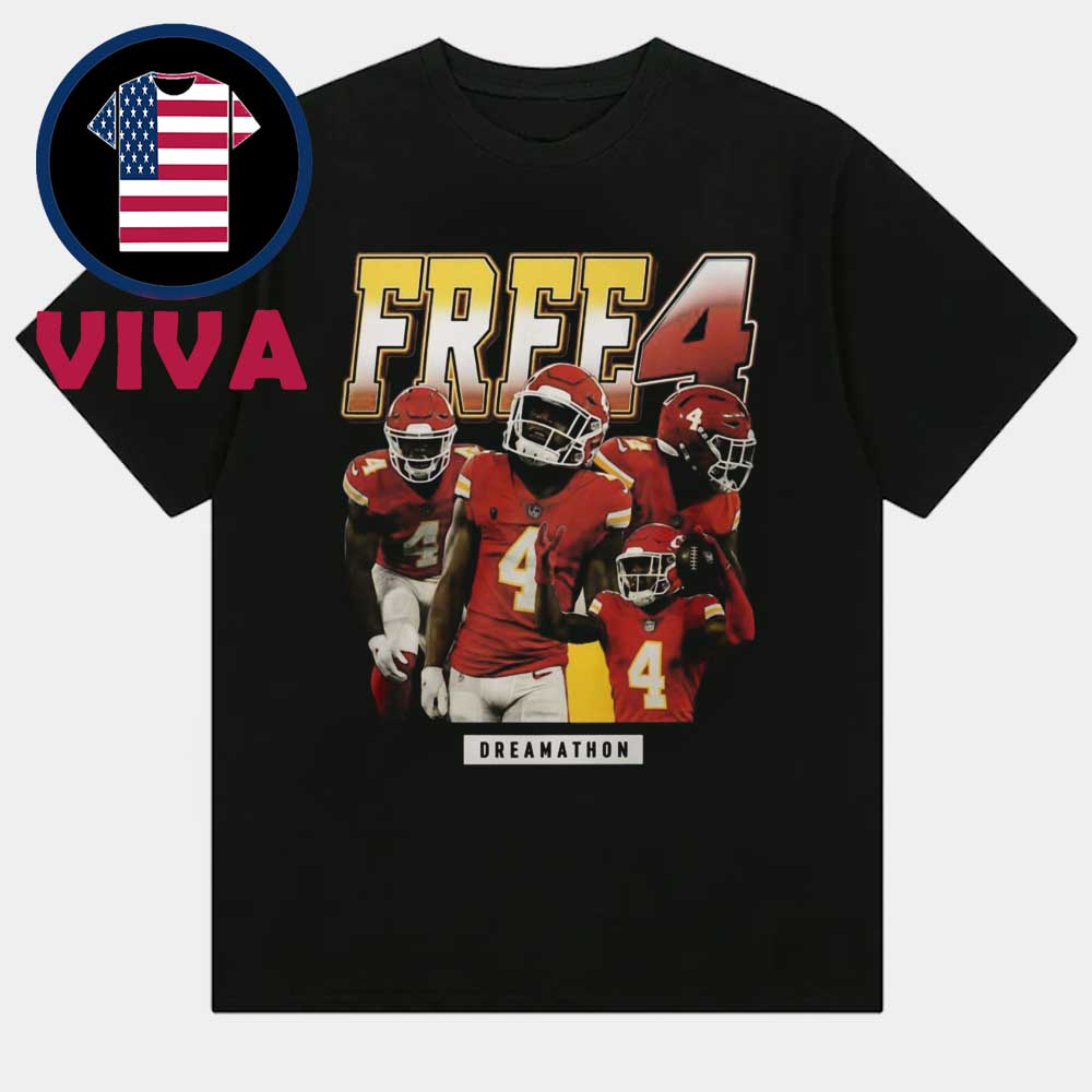 Free 4 Rashee Rice Kansas City Chiefs NFL Unisex T-Shirt Hoodie Sweater Free 4 Rashee Rice Kansas City Chiefs NFL Unisex T-Shirt Hoodie Sweater