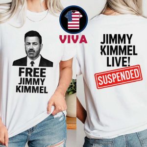 Free Jimmy Kimmel Live Suspended Two Sided T-Shirt