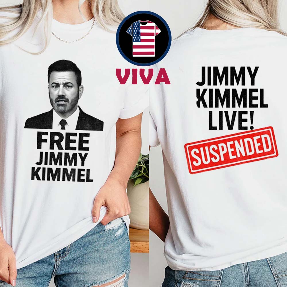 Free Jimmy Kimmel Live Suspended Two Sided T-Shirt Free Jimmy Kimmel Live Suspended Two Sided T-Shirt