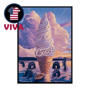 Goose The Band Burlington VT 2025 Waterfront Park September 14th Home Decor Poster Canvas