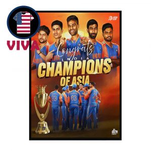 India ACC T20 Asia Cup Champions 2025 Home Decor Poster Canvas