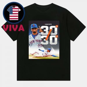 Juan Soto 30 Home Runs 30 SB MLB 2025 New York Mets Unisex T-Shirt