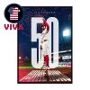 Travis Kelce Smacked Kansas City Chiefs vs Los Angeles Chargers NFL 2025 Home Decor Poster Canvas
